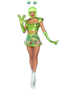 Leg Avenue Beam Me Up Babe Alien Women's Costume, Medium - Picture 1 of 3