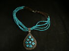Native American Navajo Sterling Silver /Turquoise Necklace