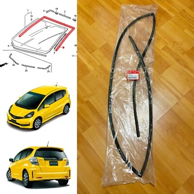 09-14 Genuine Honda Fit Jazz GE front windshield molding weatherstrip seal - Image 1 of 4