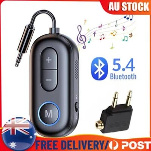 2IN1 Audio Receiver Transmitter Airplane Headphones Adapter Bluetooth Wireless - Picture 1 of 14