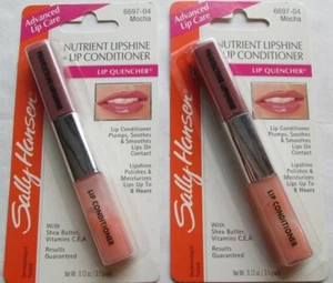 2 SALLY HANSEN LIP QUENCHER SHINE CONDITIONER MOCHA FREE SHIPPING USA RARE HTF - Picture 1 of 3