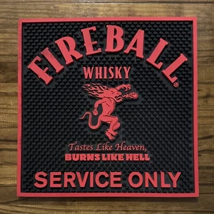 Bola de fuego Canela Whisky Sabes Like Heaven Burns Like Hell Bar Mat Cambio Mat - Imagen 1 de 7