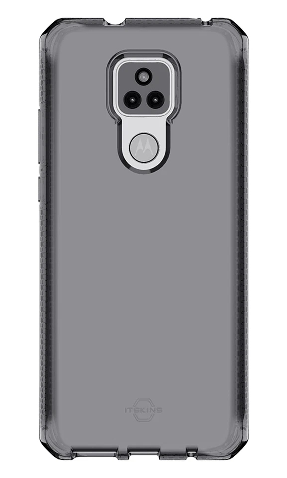 ItSkins Spectrum Clear Case for Motorola Moto G Play 2021 (Smoke)