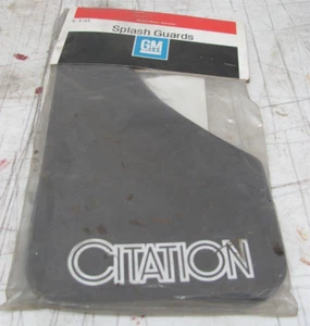 NOS GM 997678 Chevy Chevrolet Citation Black Splash Guards Pair - Picture 1 of 5
