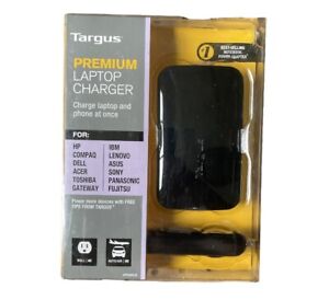 Targus Premium Laptop/Phone AC/DC Dual Charger APM69US, NEW SEAL in BOX
