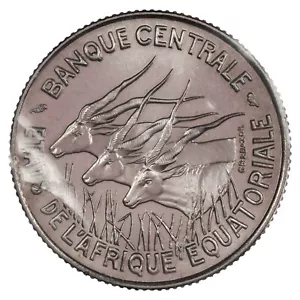 États de l'Afrique centrale - 100 francs 1966 ESSAI nickel - scellé FDC - KM.E6 - Imagen 1 de 2