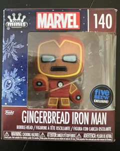 Funko Pan de Jengibre Iron Man # 140 DIAMANTE Mini Funko Pop Cinco Abajo Exclusivo - Imagen 1 de 4