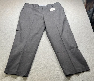Kirkland Signature Mens Pants 40x30 Classic Fit Non-Iron Charcoal Gray NWT - Image 1 of 4
