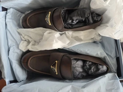 Sandalias Prada Sport DE COLECCIÓN Slides Mujer Talla 7 Cuero Negro Hechas en Italia Zapatos Foto 1 de 4