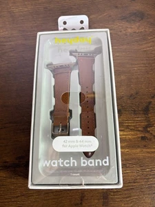 Correa de reloj de cuero Heyday para Apple Watch 42 mm / 44 mm - Marrón - Nueva - Imagen 1 de 4
