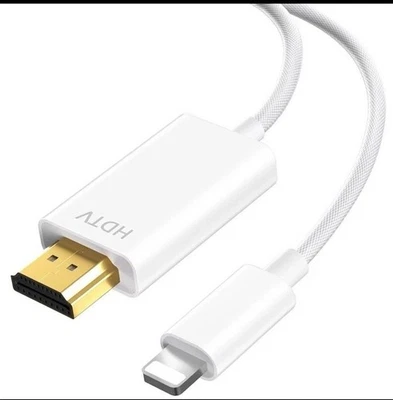 Lightning-Auf-HDMI Digital TV Kabel FULL HD 1080P Kabel Für-Apple-iPad-iPhone 2m - Bild 1 von 4