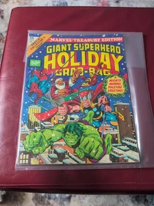 MARVEL TREASURY EDITION #13 - GIANT SUPERHERO HOLIDAY GRAB BAG - 1976 - Comic - Picture 1 of 12