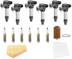 Direct Ignition Coils Spark Plugs Tune Up Kit Fits Cadillac CTS 3.0L 2010-2014 - Picture 1 of 6