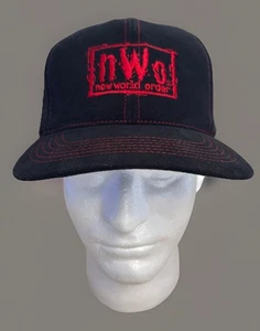 NEW 1998 Vintage NWO New World Order WWF WCW Wrestling Hat SnapBack RARE *READ* - Picture 1 of 3