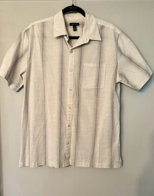 Van Heusen Classic Fit Grey/White Check Dress Shirt Adult Large 16-16.5 Men's - Image 1 of 3