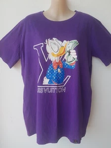 Louis Vuitton Ladies Womens Girls Boys Purple Short Sleeve T Shirt Size XXL - Picture 1 of 12
