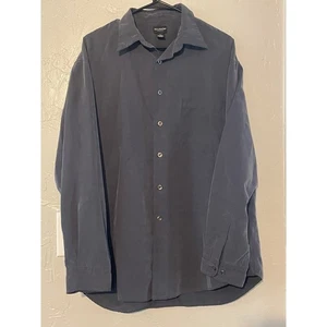 Mens Reunion Menswear Long Sleeve Button Front Shirt Size Large - Picture 1 of 3