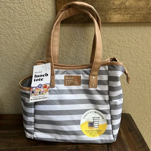 Fit & Fresh Lunch Bag Insulated with (2) 1 cup containers Stain-Resistant Large - Picture 1 of 13