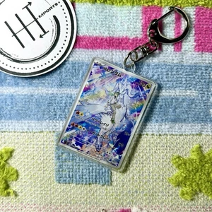 Pokemon Japanese Reshiram Acrylic Keychain Card | Ball Clasp Fan Art Pokémon - Picture 1 of 2
