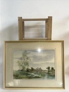 Signiertes/gerahmtes Aquarell Gemälde von Edward Emerson Norfolk Landschaft - Bild 1 von 12