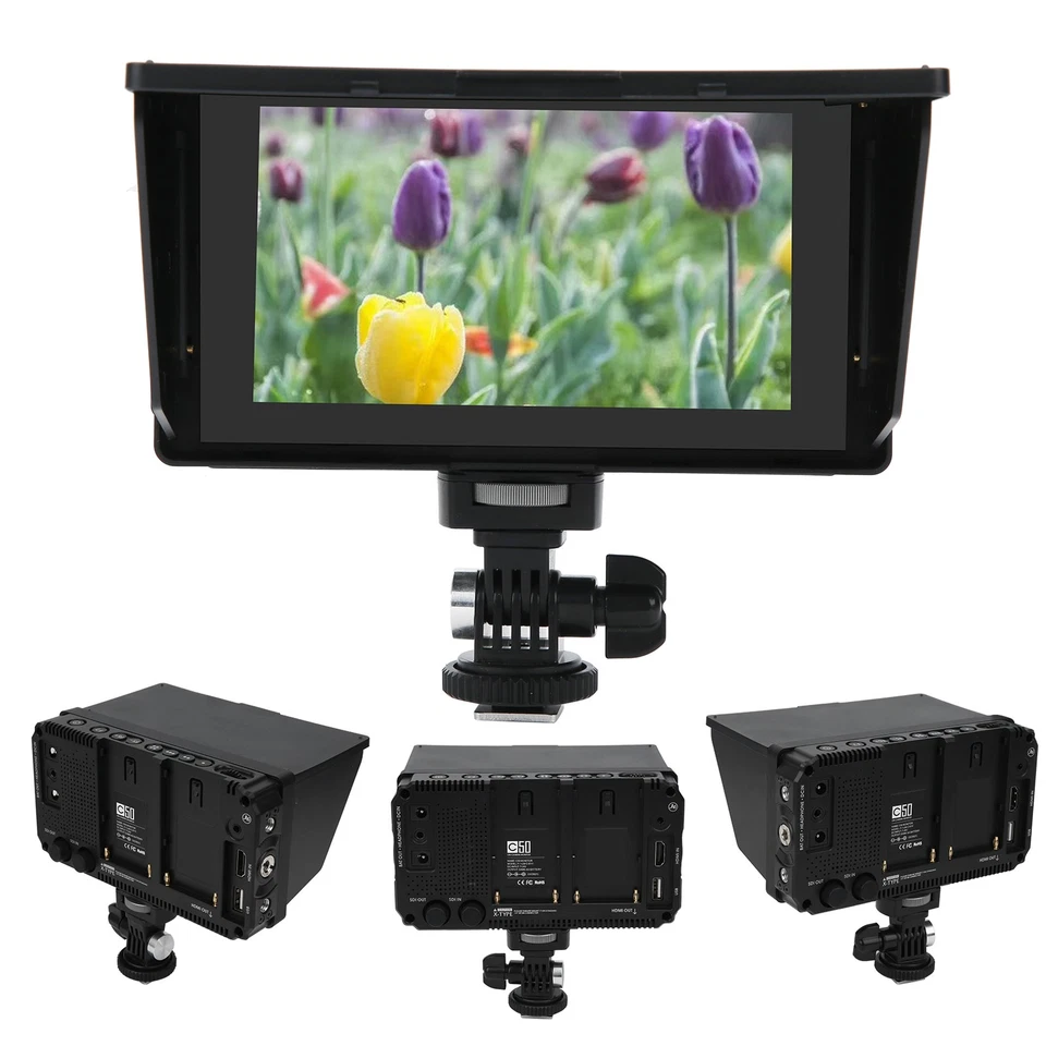 Fotga C50 5in IPS Camera Monitor For 3DLUT/Waveform/Vector/3G SDI/4K Input☚ - Image 1 of 4
