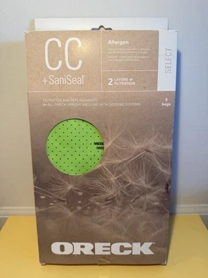 Oreck Type CC Anti-Allergen Upright Vacuum Cleaner Bag  AK1CC6A *5-Pack* Green - Image 1 of 2