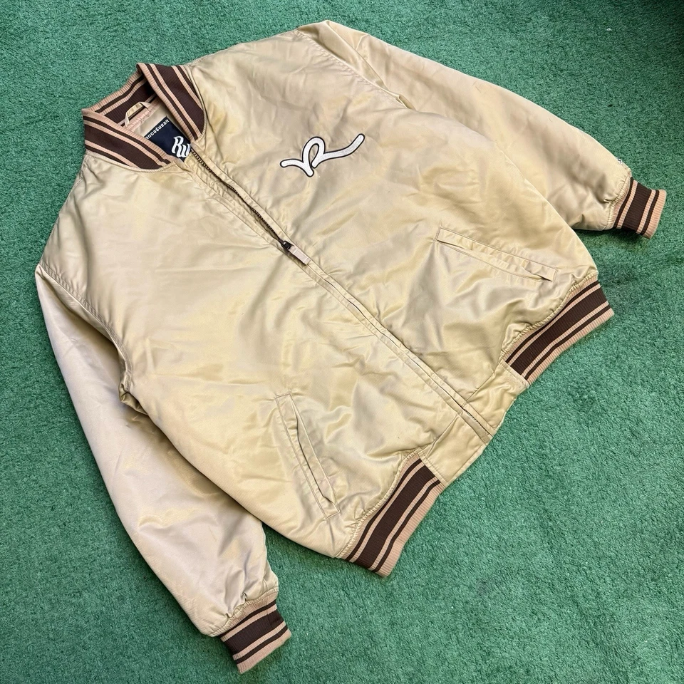 Chaqueta de bombardero acolchada vintage Y2K marrón claro Rocawear talla: 2XL Foto 1 de 4