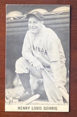 1960-61 Exhibits Wrigley Field HOF Set-Break Lou Gehrig New York Yankees - Image 1 of 2