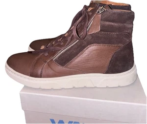 MELLUSO WALK Stivaletti  Donna Basso PELLE Lacci Zip Cerniera  39 Marroni ITALY - Foto 1 di 15