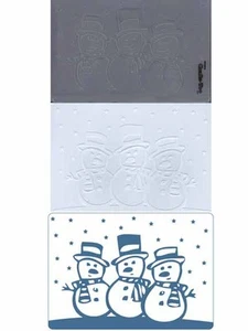 CARPETA CRAFTS TOO EN RELIEVE ""SNOWMEN"" CTFD3009 PARA ÁLBUM DE RECORTES Y TARJETAS - Imagen 1 de 1