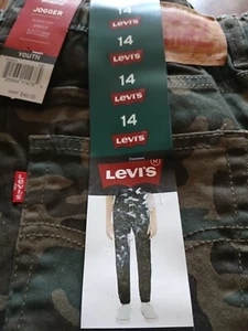 Levi's Jogger Forest CAMO Stretch Slim Fit Boys Jeans Size 14 (26 x 27) NWT - Picture 1 of 4
