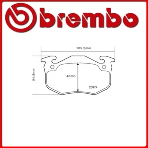 07.B315.13#269 PASTIGLIE FRENO POSTERIORE SPORTIVE BREMBO SPORT RENAULT MEGANE I - Foto 1 di 1