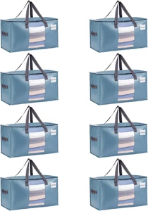 8 Pack Moving Bags, Comforter and Blanket Storage Bags for Closet, Moving Boxes, - Picture 1 of 7