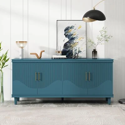 70.07''Large Size 4-Door Cabinet,Sideboard - Image 1 of 4