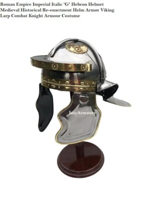 Casco Hebrón Itálico Imperial Imperio Romano Acero Calibre 18 'G' Navidad Vikingo Foto 1 de 4