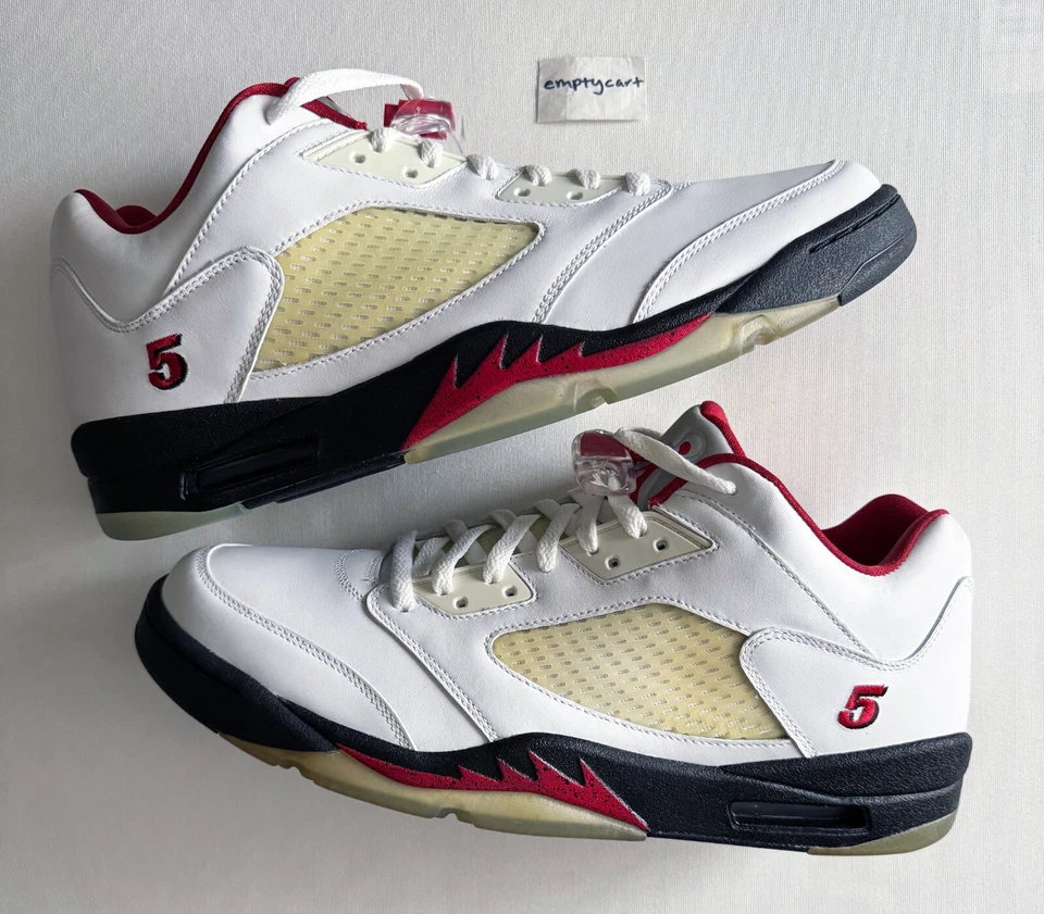 Tênis Air Jordan 5 retrô baixo Derek Anderson PE masculino premium tamanho 13 novo - Imagem 1 de 4