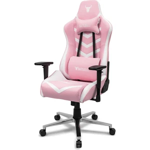 NEW BattleBull Diversion Gaming Chair - Pink/White BB-647712 - Picture 1 of 8