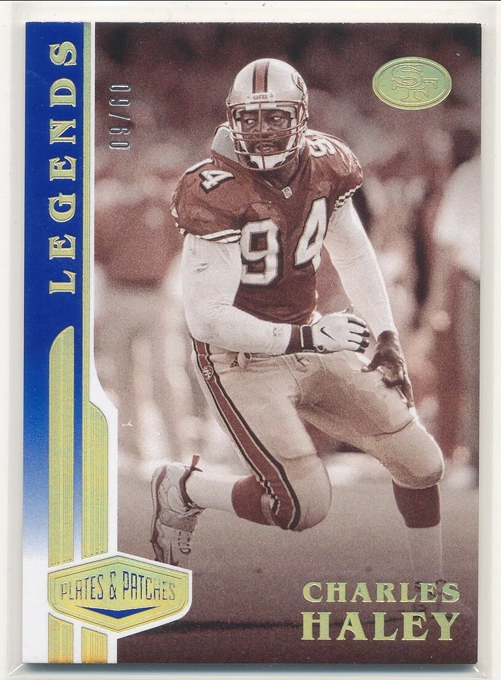 2020 Panini Plates & Patches Charles Haley Blue 9/60 - Image 1 of 1
