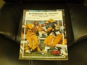 1979 CHEYNEY STATE (PA) AT BLOOMSBURG STATE (PA) COLLEGE FOOTBALL PROGRAMMA - Foto 1 di 1