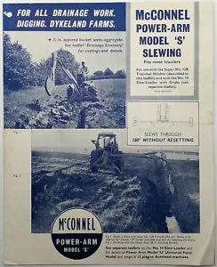 Brochure originale McConnel Power Arm Model S, anni '60 - Foto 1 di 4