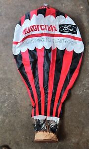 Vintage FORD MOTORCRAFT Inflatable Advertising Hot Air Balloon 1990 New 36"