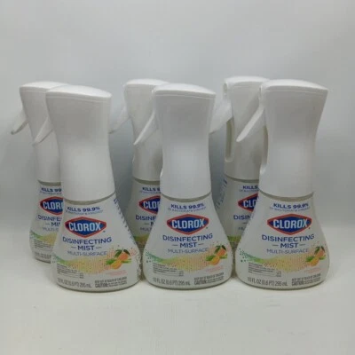 Clorox Disinfecting Sanitizing MultiSurface Mist Spray 10oz Lemongrass 6 Pack - Image 1 of 4