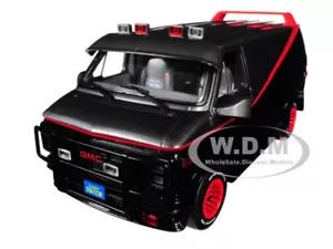 1983 GMC VANDURA BLACK & SILVER "THE A-TEAM" 1/18 DIECAST MODEL GREENLIGHT 13521 - Picture 1 of 6