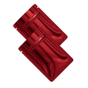 Flat Double Sided Red Mylar QuickQlick™ Bags in Multiple QTY 6x9cm(2.4x3.5in) - Picture 1 of 4