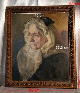 Louis-Edouard Brindeau de Jarny ( 1867-1943 ) Huile : La Mère Du Peintre 1918. - Picture 1 of 12