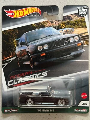 2020 Hot Wheels Premium 92 BMW M3 Modern Classics E30 Car Culture Real Riders - Image 1 of 3