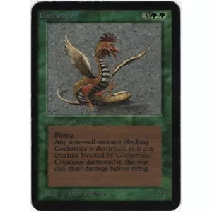Vtg. 1993 MTG Cockatrice #189 Card Alpha Set Magic the Gathering Limited Edition - Picture 1 of 15