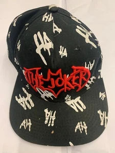 The Joker Hat Cap Snap Back Adjustable Black Red Pre Owned HT 20+9 - Picture 1 of 2