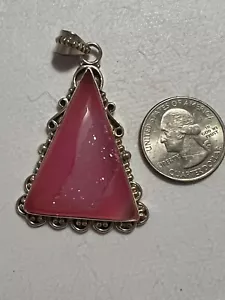 Druzy Pendant Sterling Silver - Picture 1 of 3