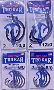 Eagle Claw TK619H 6/0 -12/0 OFFSET PICK Trokar Magnum Circle Fedex 2 Day Read - Picture 1 of 1